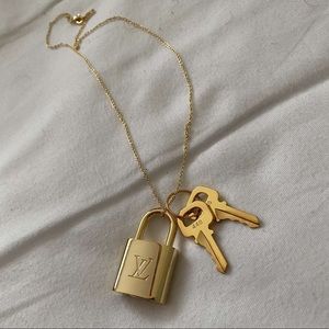 Louis Vuitton Lock and Chain necklace